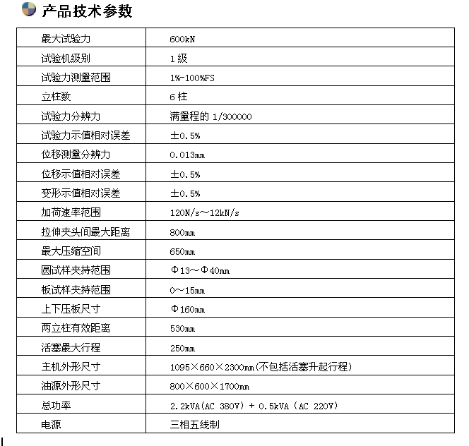 WAW-600/600KN電液伺服鋼絞線試驗機